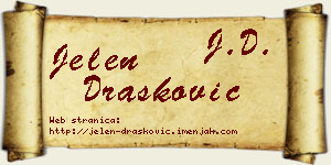 Jelen Drašković vizit kartica